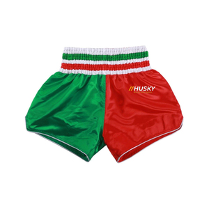 Shorts en satin bleu marine uni pour homme, taille mi-haute élastique, séchage rapide, décontracté, 100 % polyester, tissu tricoté - Product Image 4
