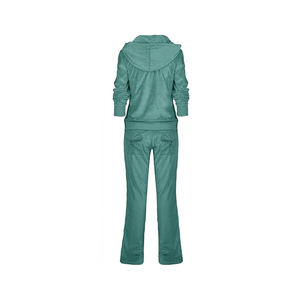 Survêtement slim fit à col montant pour femme, mélange coton et élasthanne, veste à jambe fuselée et pantalon de jogging, moderne - Product Image 5