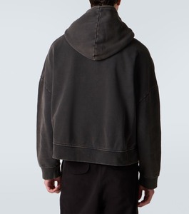 Sweat-shirt à capuche pour homme, coupe classique, noir uni, coton French Terry, respirant, écologique, 370g, vêtement d'automne - Product Image 6