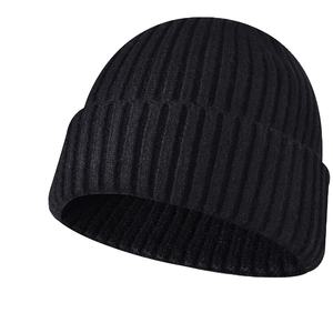 Gorro de punto de Jacquard acrílico de invierno Unisex para adultos patrón sólido uso deportivo de playa y esquí - Product Image 1