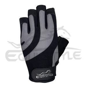 Guantes de Gimnasio para Entrenamiento, Transpirables, con Agarre, para Levantamiento de Pesas, con Logotipo en Relieve, Medios Dedos - Product Image 2