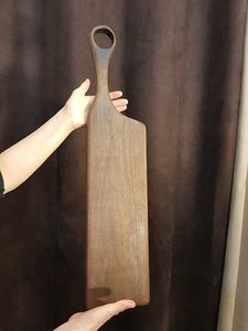 Tabla de cortar de madera de acacia con mango, tabla de cortar de queso duradera, de la mejor calidad premium, hecha a mano - Product Image 3