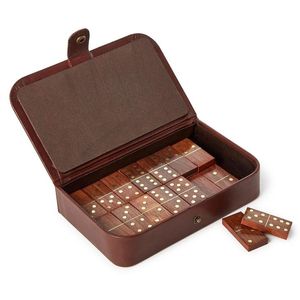 Eco Friendly Wooden <b>Dice</b> And Dominoes Classic Board Game <b>Set</b> For Children Learning And Fun - Product Image 1