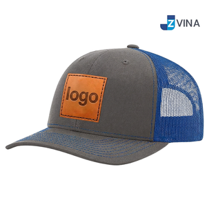 Custom Logo Snapback Cap With White Logo Patch Front Panel Adjustable Unisex Street Style Cotton <b>Hat</b> - Product Image 2