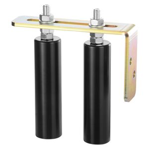 6FT Universal Adjustable <b>Rolling</b> Gate Hardware <b>Kit</b> Heavy Duty Black Steel Sliding Gate Rollers Sliding Gate L Bracket - Product Image 1