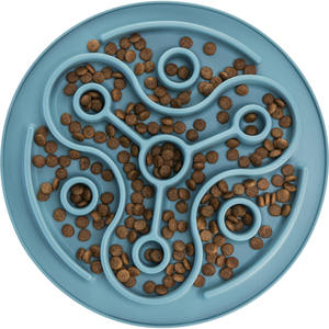 Blue 28 cm <b>Slow</b> Feeding Mantel Pet <b>Bowls</b> & <b>Feeders</b> for Food Size - Product Image 4