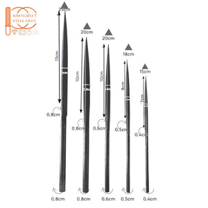 Ensemble de 5 pièces limes Triangle en acier solide 150-250mm lime à aiguille bricolage pour la fabrication de bijoux travail du bois pierre artisanat pas cher - Product Image 2