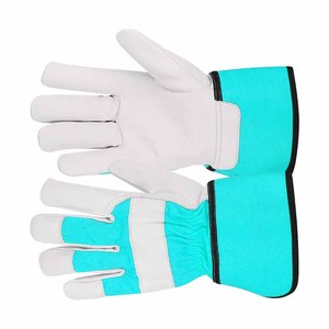 Gants de travail en cuir de qualité supérieure pour monteurs canadiens, résistants, en peau de mouton avec doublure en coton, antistatiques et de sécurité - Product Image 3