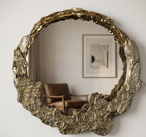 <b>Round</b> Rustic Metal <b>Wall</b> <b>Mirror</b> Handmade Decorative Frame - Product Image 5
