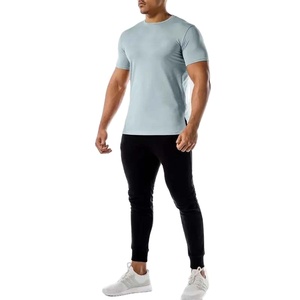 Venta al por mayor superventas logotipo personalizado de alta calidad Slim Fit camisa mejor diseño dobladillo curvo Casual camiseta en blanco - Product Image 3