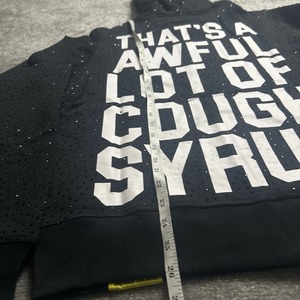 Sweat à capuche unisexe à manches longues en molleton 100% coton de haute qualité, écologique, motif 'Thats Awful Lot Cough Syrup', collection Printemps - Product Image 3