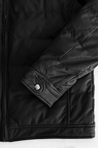 2026 Hooded Heavy Designer Puff Padded Coat OEM Logo Oversized Men's Down Bubble Winter Custom Men Shiny Puffer <b>Jackets</b> - Product Image 5