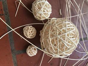 Bola redonda de ratán hecha a mano de Vietnam, adorno ecológico, ideal para decoración navideña y embalaje de regalo 99GD - Product Image 5