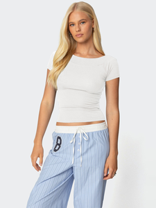 Fabricante de Conjuntos Femeninos, Camiseta de Cuello Redondo, Camiseta de Algodón Personalizada con Gráficos para Mujer, Camisetas para Mujer - Product Image 6