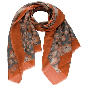 Summer Cotton Square Scarf Custom Women Long Stylish Designer Handmade Ethnic Fashion Floral Print Quick Dry All Seasons - Product Image 1