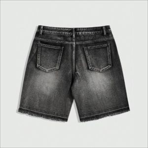 High Quality <b>Mens</b> Denim <b>Jeans</b> Shorts Rhinestone Decoration Street Style Distressed <b>Jean</b> Shorts Summer Fashion Wholesale Supplier - Product Image 2