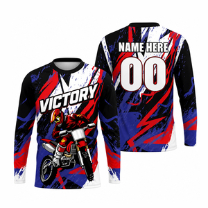 Jersey MX Profesional Personalizado, Camiseta de Carreras de Motocross, Manga Larga, para Enduro, ATV, Off-Road - Product Image 2