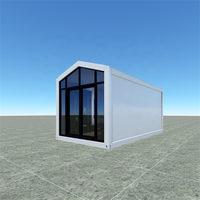 Paquet plat portable détachable préfabriqué conteneur grange maison minuscule hangar de stockage facile à assembler kits