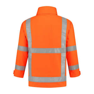 Chaqueta de Trabajo para Hombre, Negra, Ignífuga, Resistente al Viento, con Franjas Reflectantes, Manga Larga, Estampado Animal, Tela Oxford, Invierno, Poliéster - Product Image 6