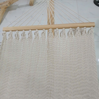 Hamac JNC en macramé fait main, minimaliste, écologique et durable pour balcon, jardin, terrasse, meubles d'extérieur