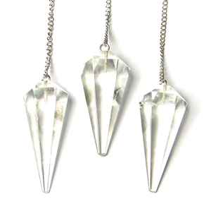 Vendeur chaud pendule en cristal d'améthyste naturelle Style Feng Shui crayon poli pour la radiesthésie Reiki Chakra équilibrage Divination - Product Image 4