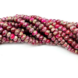 ลูกปัดทองแดงเทอร์ควอยซ์เจียระไนขนาด8-10มม. พลอยสีเทอร์ควอยซ์แบบหลวมสำหรับทำเครื่องประดับ - Product Image 5