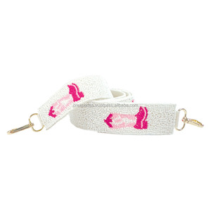 Breloque de sac en forme de bouteille de champagne perlée, étanche, avec sangle à clip, multicolore, vintage, tendance, accessoire de sac à bandoulière - Product Image 1