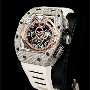 Montre en Moissanite en Gros pour Hommes, Bracelet Entièrement Pavé de Pierres VVS - Product Image 2