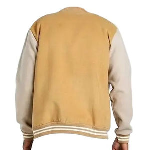 Chaqueta Varsity Unisex con Estilo a Precio de Fábrica, Chaqueta Varsity de Lona Ligera con Logotipo Personalizado OEM a la Moda - Product Image 3