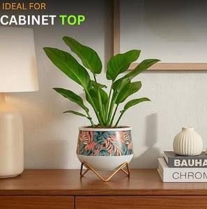 Mini pot en métal caramel, vase à fleurs design unique pour la décoration de la maison et du bureau, petit pot d'intérieur tendance, moderne - Product Image 5