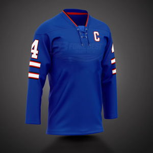 Jersey de Hockey sobre Hielo de Manga Corta, Transpirable, Sólido, Personalizado de Alta Calidad, con Logotipo Frontal Sublimado, Uniformes - Product Image 4