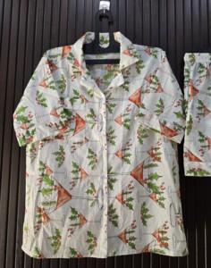 Conjunto de Pijama de Algodón 100% para Mujer, Cómodo, Transpirable, con Estampado de Plantas Frescas, Manga Corta y Pantalones Cortos, Suave, para Verano y Otoño - Product Image 5