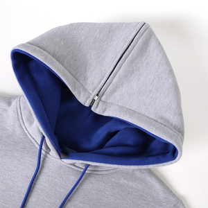 Custom ZPB <b>Grey</b> University Hoodie <b>Sweatshirt</b> Unisex Sorority & Fraternity Custom Logo Print Pullover for <b>Men</b> & Women Wholesale - Product Image 5
