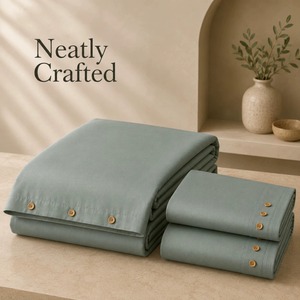 Eco Friendly Cotton & Bamboo Duvet Cover <b>Bedding</b> <b>Set</b> Soft Durable Moisture Wicking Comfortable Bed <b>Set</b> Available for Best Price - Product Image 2