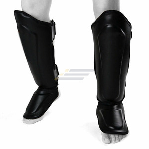 Espinilleras de Boxeo Ajustables Personalizadas de Cuero, Protección Profesional Ligera, Personalizables para Hombres y Mujeres, Espinilleras de Boxeo de Alta Calidad - Product Image 1
