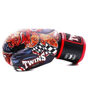 Gants de boxe TWINS, nouveau design, professionnels, pour entraînement de Muay Thai, sparring, combat, respirants, anti-humidité, fermeture auto-agrippante. - Product Image 6