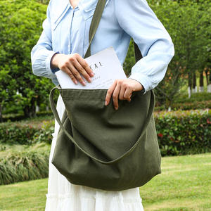 <b>Canvas</b> Shopping <b>Bag</b> <b>Large</b> Size Top Handle Shoulder Length Daily Use Tote <b>Bag</b> - Product Image 4