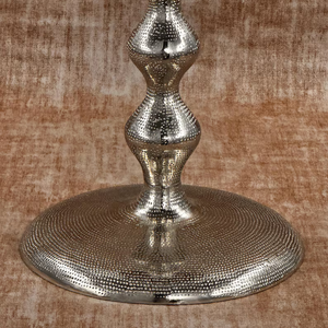 Hammered Metal <b>Side</b> <b>Table</b> Decorative Accent End <b>Table</b> Aluminum Corner <b>Table</b> for Living Room Bedroom Hall - Product Image 4