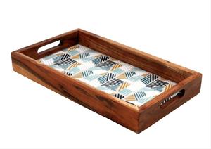 Enamel Tray with Traditional <b>Art</b> Enamel Tray for Serving Snacks Enamel Tray with Clean Finish Enamel Tray for Export Market - Product Image 6