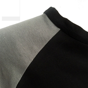 Men's 220gms Cotton Short Sleeve O Neck Button TShirt Solid Color <b>Panel</b> Oversized Casual Streetwear Eco-Friendly Blank Design - Product Image 2
