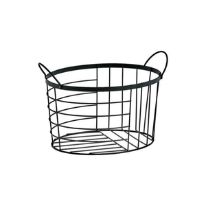 Creative Eco-Friendly Modern Metal Iron Wire Storage Basket <b>Black</b> Stackable Rectangular Organizer <b>Bin</b> Home <b>Kitchen</b> - Product Image 1