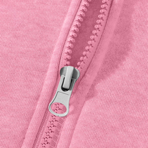 Plus Size Winter Hoodies for <b>Women</b> & Men's Pink Color Lightweight Cotton Polyester Half <b>Zip</b> <b>up</b> Hooded Casual Wear - Product Image 5