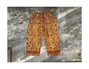 High Quality Unisex Summer Eco-Friendly Quick Dry Silk Wide Leg Bohemian High Waist Pant Vintage <b>Drawstring</b> Closure <b>Trouser</b> - Product Image 1