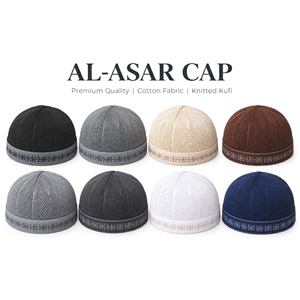 Turbans et bonnets Kufi en tricot Al Asar de qualité supérieure, fabricant en gros, personnalisation OEM et marque privée, plusieurs couleurs, approvisionnement en vrac - Product Image 1
