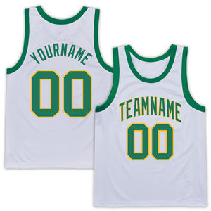 Maillot de basket-ball personnalisé noir et vert pour hommes, uniforme d'équipe sans manches en maille, nom et numéro personnalisés, chemise de sport par sublimation - Product Image 3