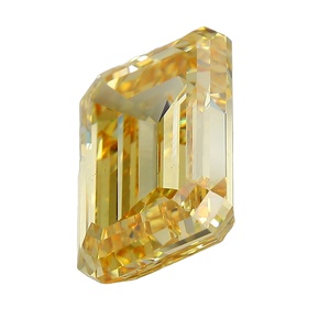 10,29 Karat Fancy Gelber Labor-Gezüchteter Smaragdschliff-Diamant IGI-Zertifiziert Avina Jewels OMN-Y1171 für Schmuckherstellung - Product Image 2