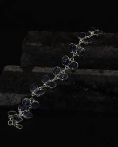 AAA+++ Natural Kyanite <b>Bracelet</b> with 925 Sterling Silver – Handmade Blue <b>Gemstone</b> Jewelry for Women Wholesale - Product Image 4