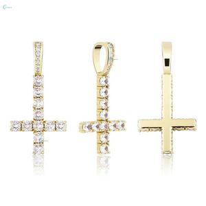 Pendentif Hip Hop en diamant cultivé en laboratoire VVS1, pendentif croix unique, argent sterling 925, pendentif de luxe - Product Image 6