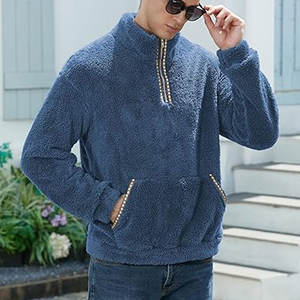 Vente Flash : Sweat-shirt Zippé Homme de Haute Qualité, Style Sportif Décontracté avec Motif Lettres, Tendance Streetwear - Product Image 4