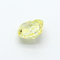 Diamante Cultivado en Laboratorio, Corte Radiante Cushion, Color Amarillo Intenso, Certificado CVD, para Diseños de Joyería Fina de Lujo